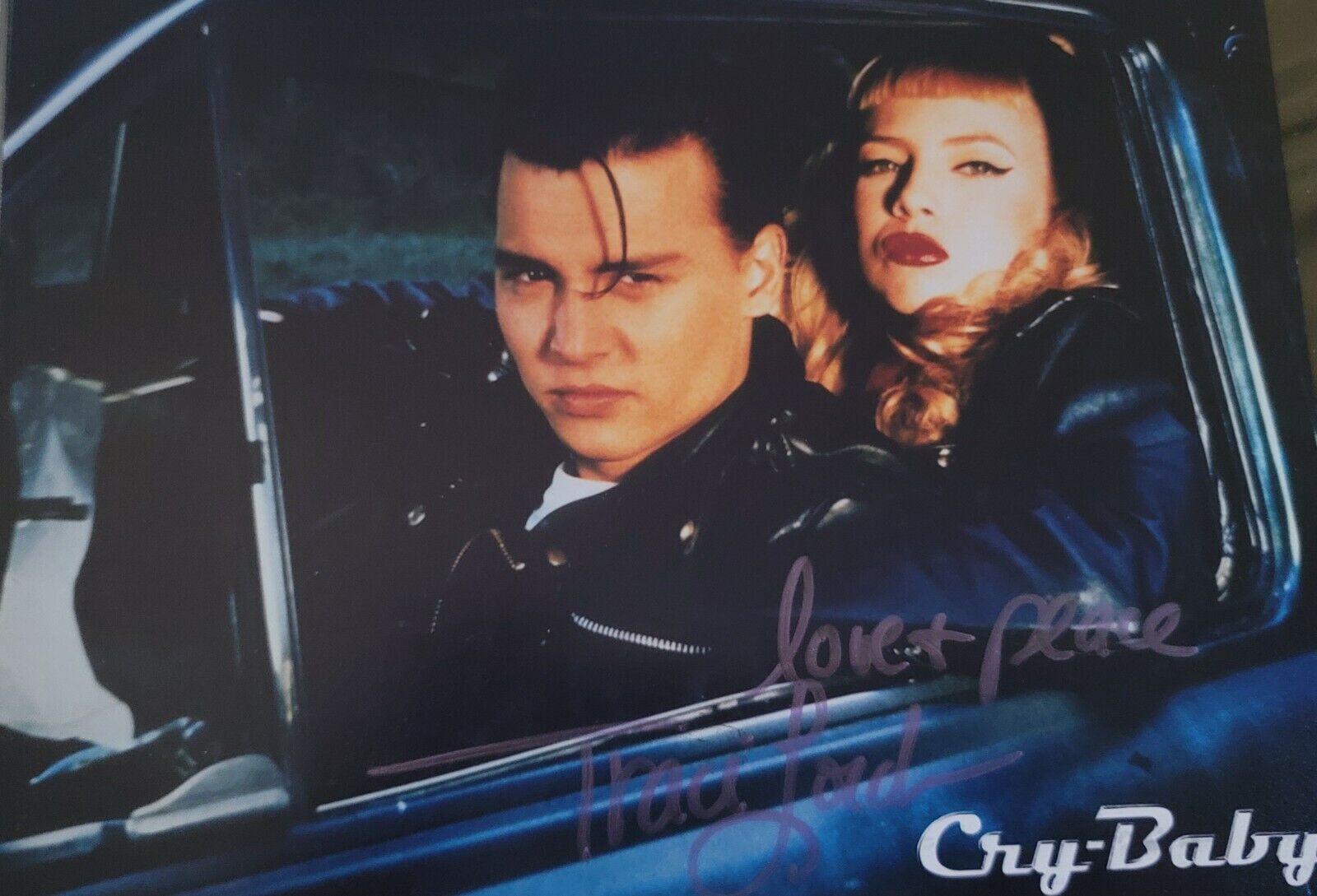 TRACI LORDS hand-signed CRY-BABY 8x10