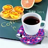 6Pcs/set Diamond Painting Mandala Coaster Cup Cushion with Rack Decor