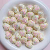 50PCS Colorful Heart Acrylic Beads DIY Bracelet Components