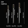100-Pack Metal Large Eye Embroidery Needles Golden Color Cross Stitch Needles with Round Heads & Storage Box for DIY Sewing Quilting Crafting
