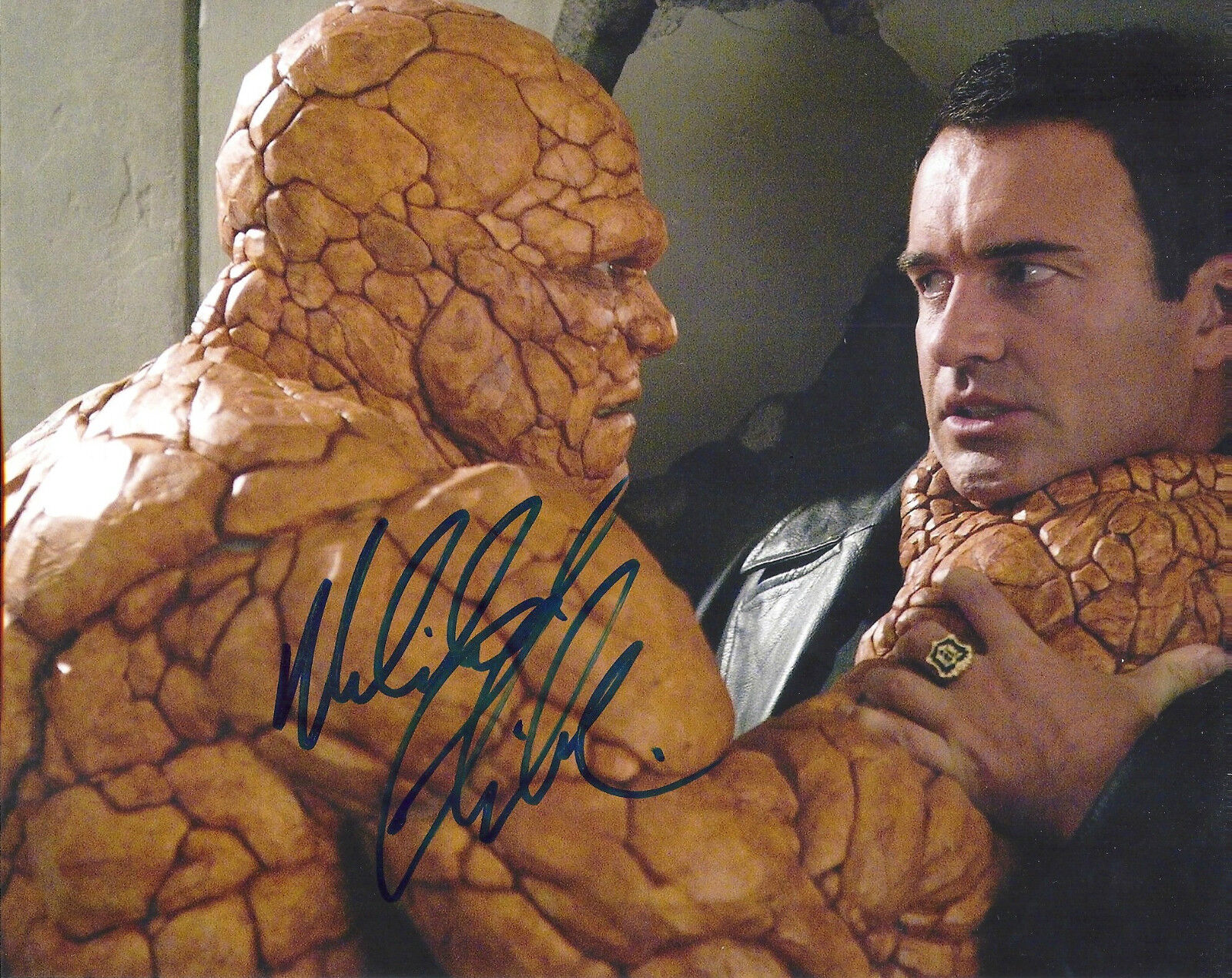 MICHAEL CHIKLIS 'THE FANTASTIC FOUR' THING SIGNED 8X10 PICTURE *COA 3