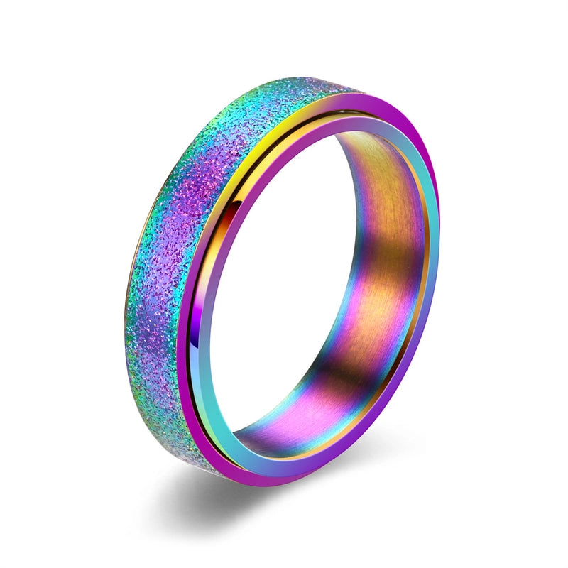 Elegant Geometric 304 Stainless Steel Plating Unisex Rings