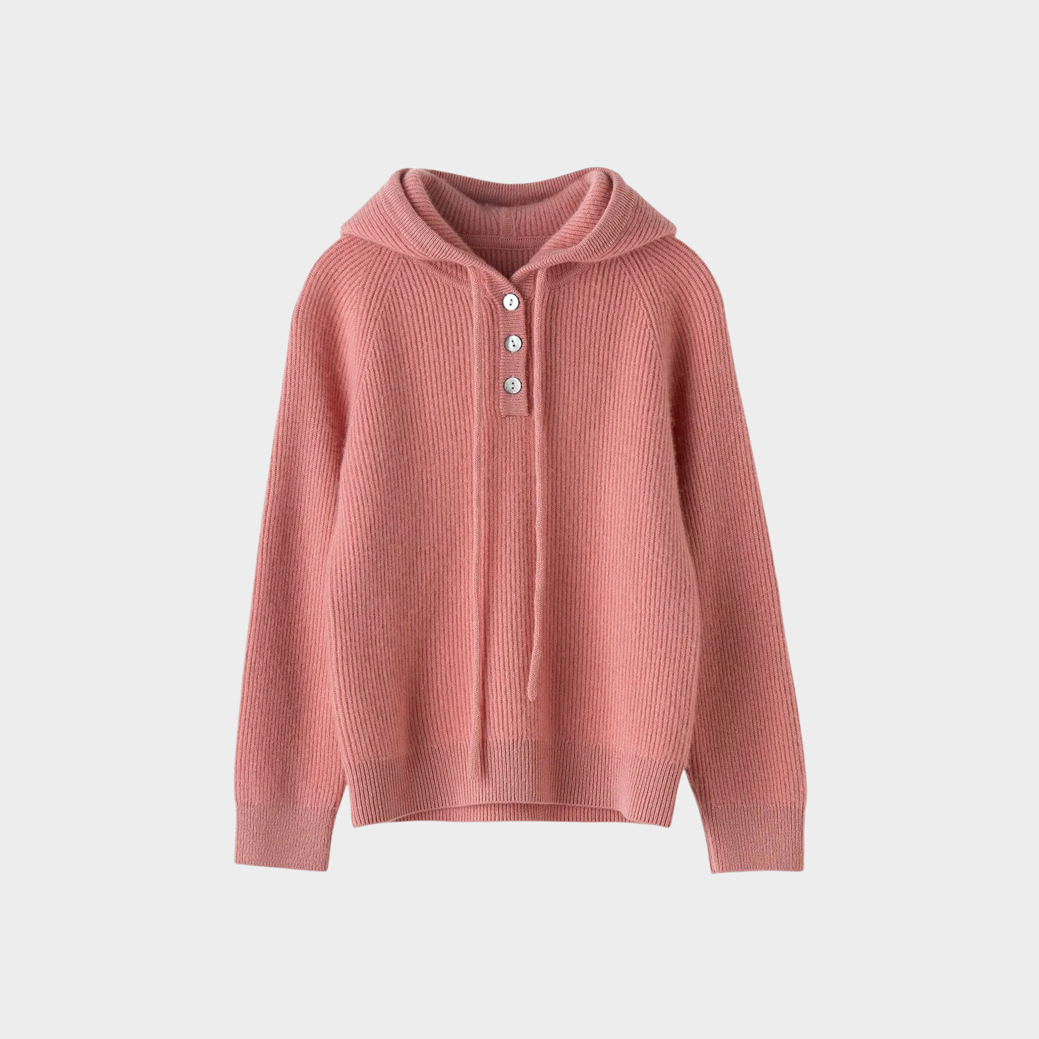 Kid's Hooded Knitted Cashmere Sweater REAL SILK LIFE