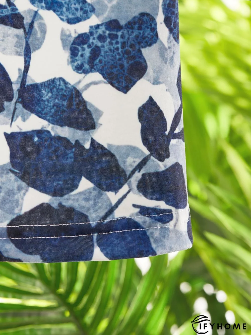 Floral Lace Crew Neck Short Sleeve Casual T-Shirt | IFYHOME