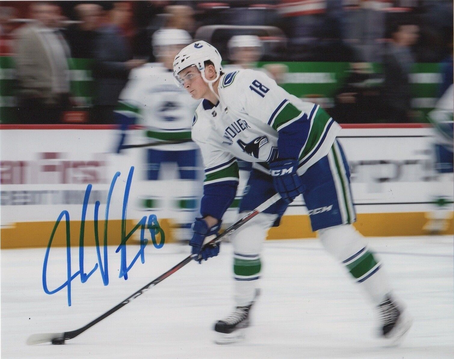 Vancouver Canucks Jake Virtanen Autographed Signed 8x10 NHL Photo Poster painting COA #26