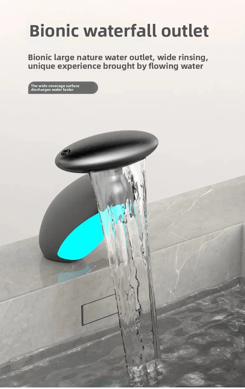 Smart LED Bathroom Faucet – 4 Water Modes, 360° Pull-Out Head