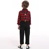 Baby Boys  Winter Autumn Plaid Christmas Sets 2 Pcs