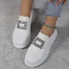 Gioiacombo&trade; Nuove scarpe casual slip-on da donna con strass
