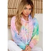 Gioiacombo&trade; Felpa Athleisure con cappuccio Tie-Dye