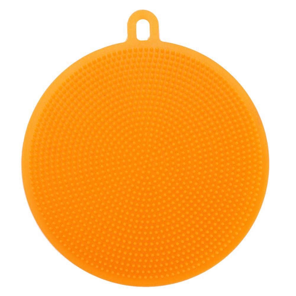 

Silicone Dish Washing Brush Kitchen Pot Pan Bowl Cleaning Tools (Orange), 501 Original