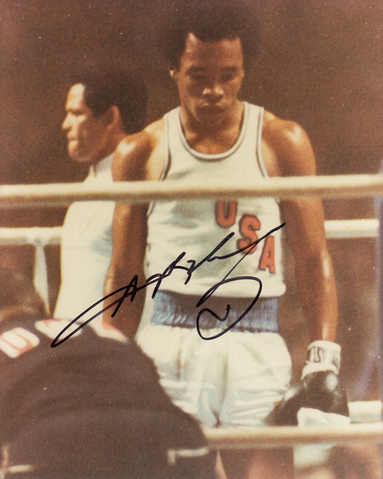 Sugar Ray Leonard Boxing #0 8x10 Signed w/ COA Olympc 031719