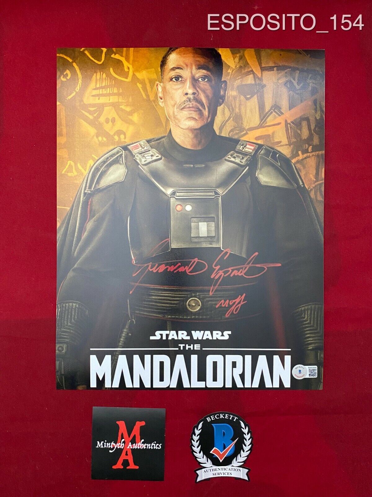 GIANCARLO ESPOSITO AUTOGRAPHED SIGNED 11x14 Photo Poster painting! MANDALORIAN! BECKETT COA!