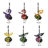 Painted Iron Bee Sculpture Metal Insect Garden Hanging Ornament