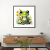 Flower Frog - 18CT Stamped Cross Stitch 25*25cm/9.84*9.84in