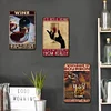 3PCS Wine Lover I Wonder If Bourbon Thinks - Vintage Metal Signs Set - 20*30cm/30*40cm