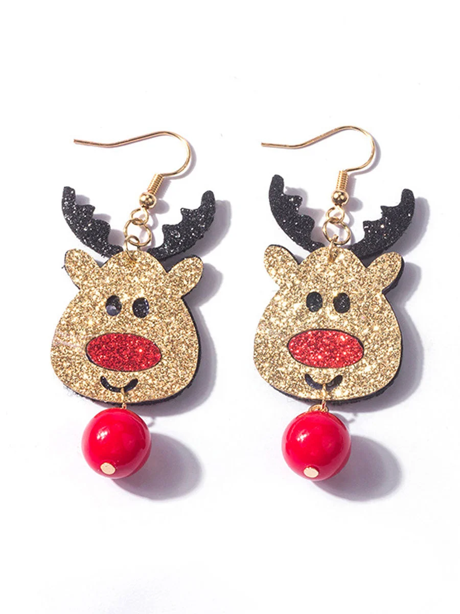 Christmas Elk Earrings