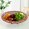 (US Local)Diamond Painting Wooden Serving Tray Decorative Diamond Painting Dining Plate(G)