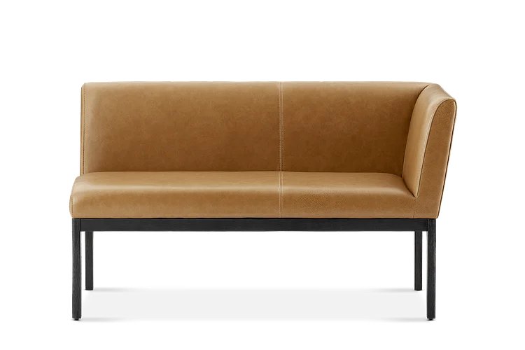 Elliot Leather Right Banquette Bench