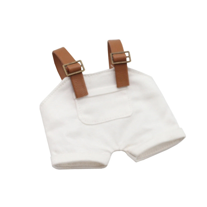 3 Pieces (suspenders) Blind Box Macaron Shirt Suit Dress 10CM Cotton Doll