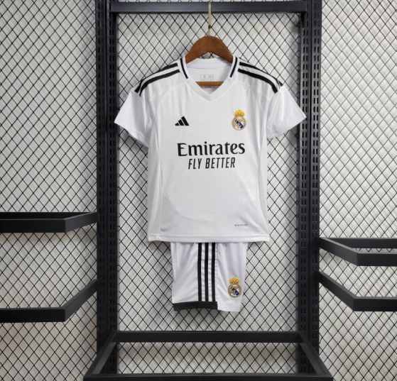 2024-2025 Real madrid Home Kids Kit Football Shirt Thai Quality