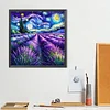 Diamond Painting-5D Full Round Drill Lavender(40x40cm)