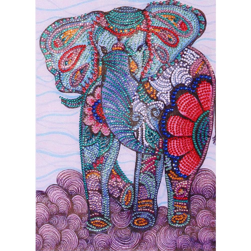 

30*40CM-Special Shaped Diamond Painting-Elephant, 501 Original