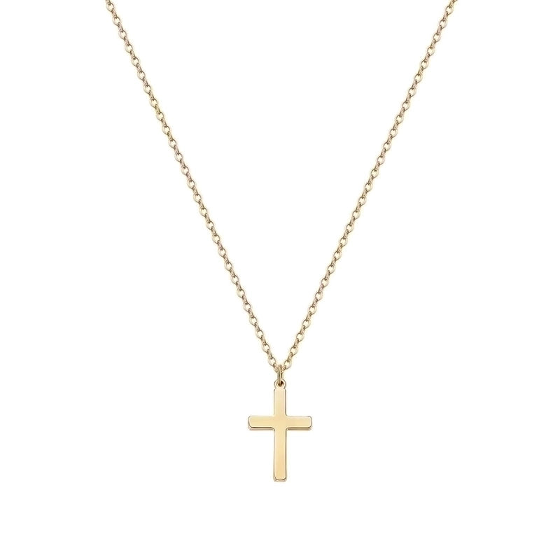 Hip-hop Cross Stainless Steel Titanium Steel Pendant Necklace