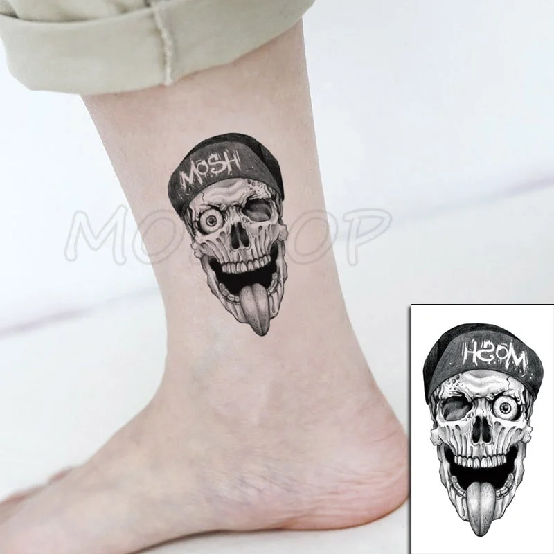 Waterproof Temporary Tattoo Stickers Chinese Character Win Every Exam Small Size Tatto Flash Tatoo Fake Tattoos for Man Women