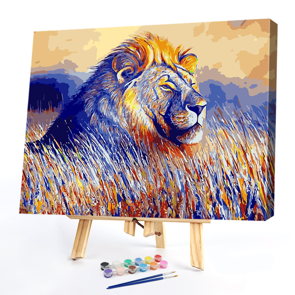 

40*50CM Paint By Numbers-Overlook Lion, 501 Original