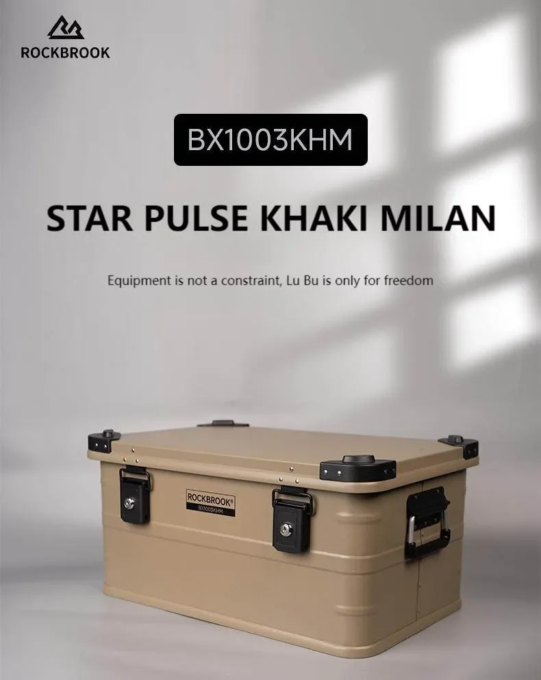 ROCKBROOK BX1003KHM 50L Outdoor Storage Box with Lock - Weather
