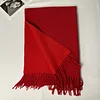 Plain Dual Colors Women Men Unisex Tassels Scarf Shawl