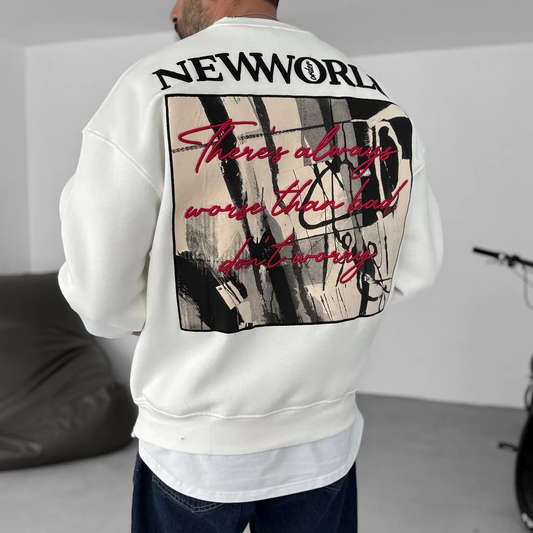 Retro Ethnic Casual Oversized Sweater