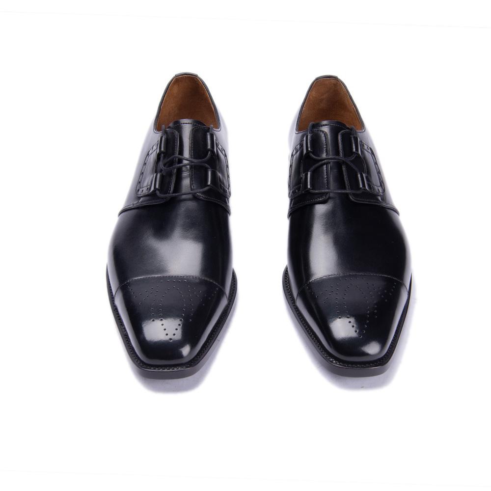 VCSHOES Black Leather Shoes Buckle Men's Dress Shoes Driving Dress Loafers Men's Business Casual Shoes Flats