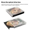 External Optical Drive USB 3.0 Type-C Transparent CD/DVD/VCD Burner Player Reader RW Drive for Mac Win System PC