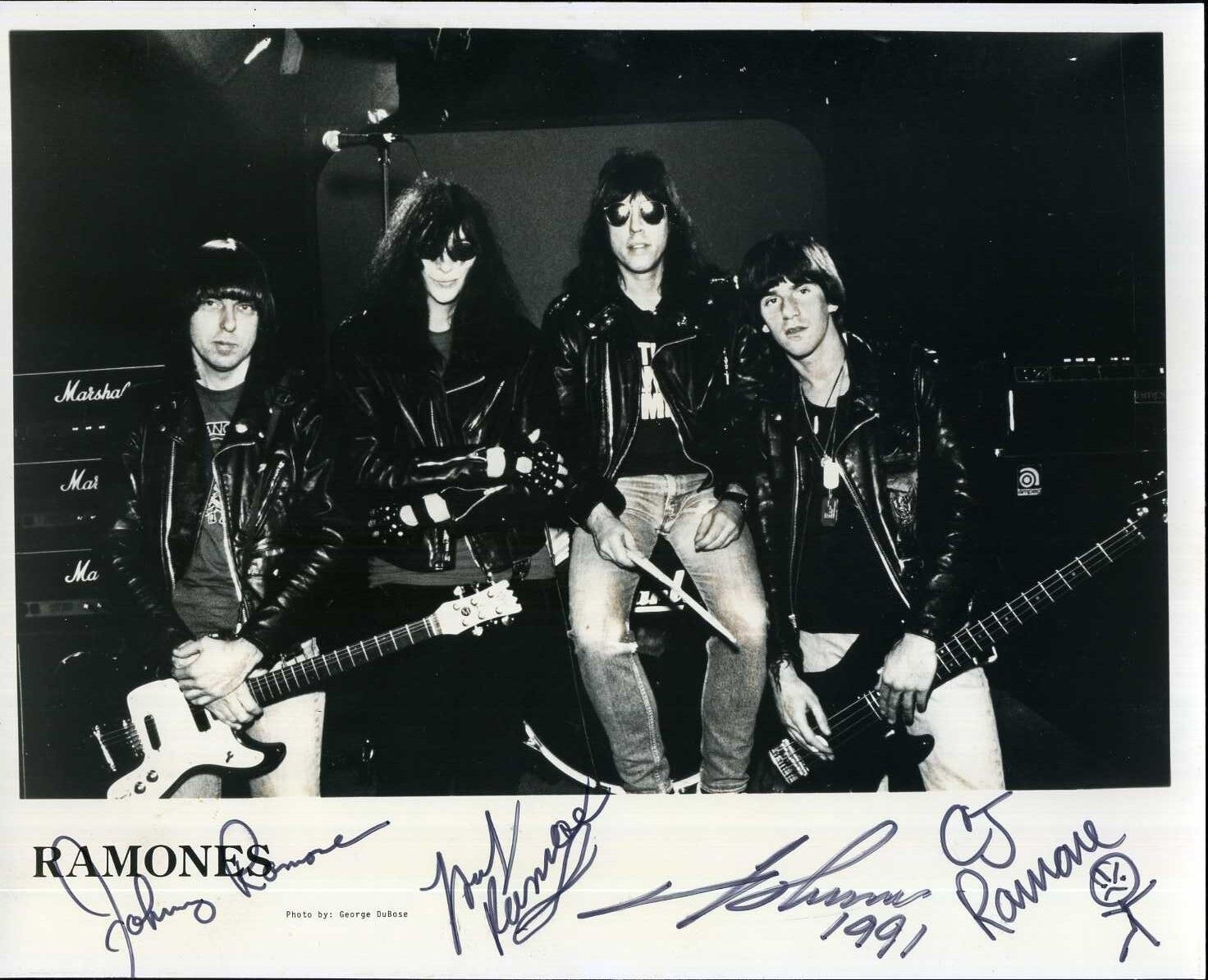 THE RAMONES Signed Photo Poster paintinggraph - Punk Rock Band Legends - preprint