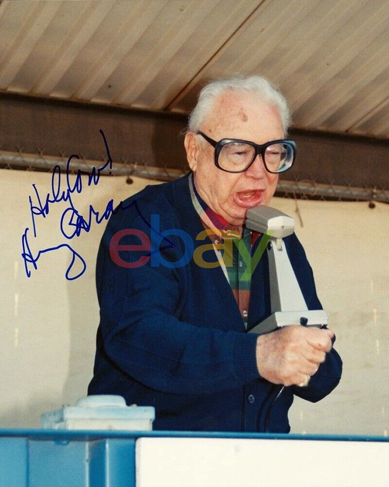 HARRY CARAY HOLY COW CUBS 8x10 Photo Poster painting AUTOGRAPH SIGNED REPRINT