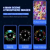 Dynamic Rotating LED Ocean Light Projector Dimmable Brightness & Flexible Stable Base Design Night Light Projector USB Powered & Versatile for Kids Bedroom Decoration