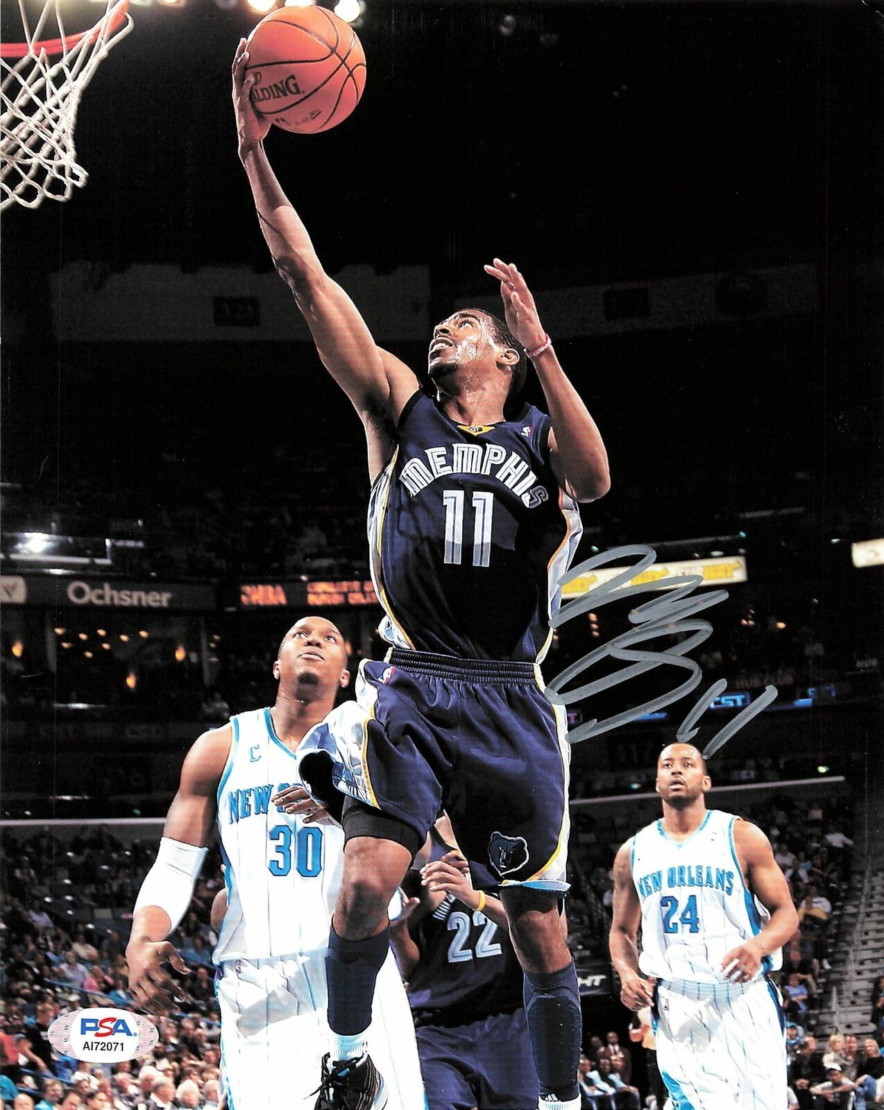 Mike Conley signed 8x10 Photo Poster painting PSA/DNA Memphis Grizzlies Autographed