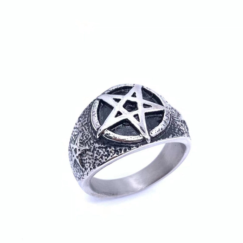 Hip-Hop Solid Color 304 Stainless Steel Polishing Men’s Rings