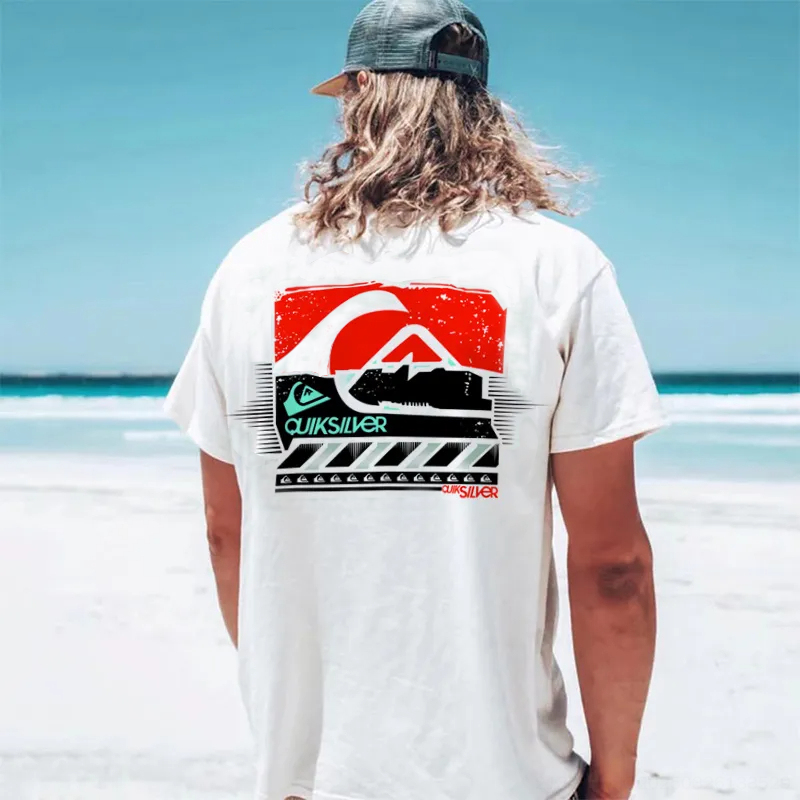 Quiksilver Surf Printed Men's Oversized T-shirt - Devcarry