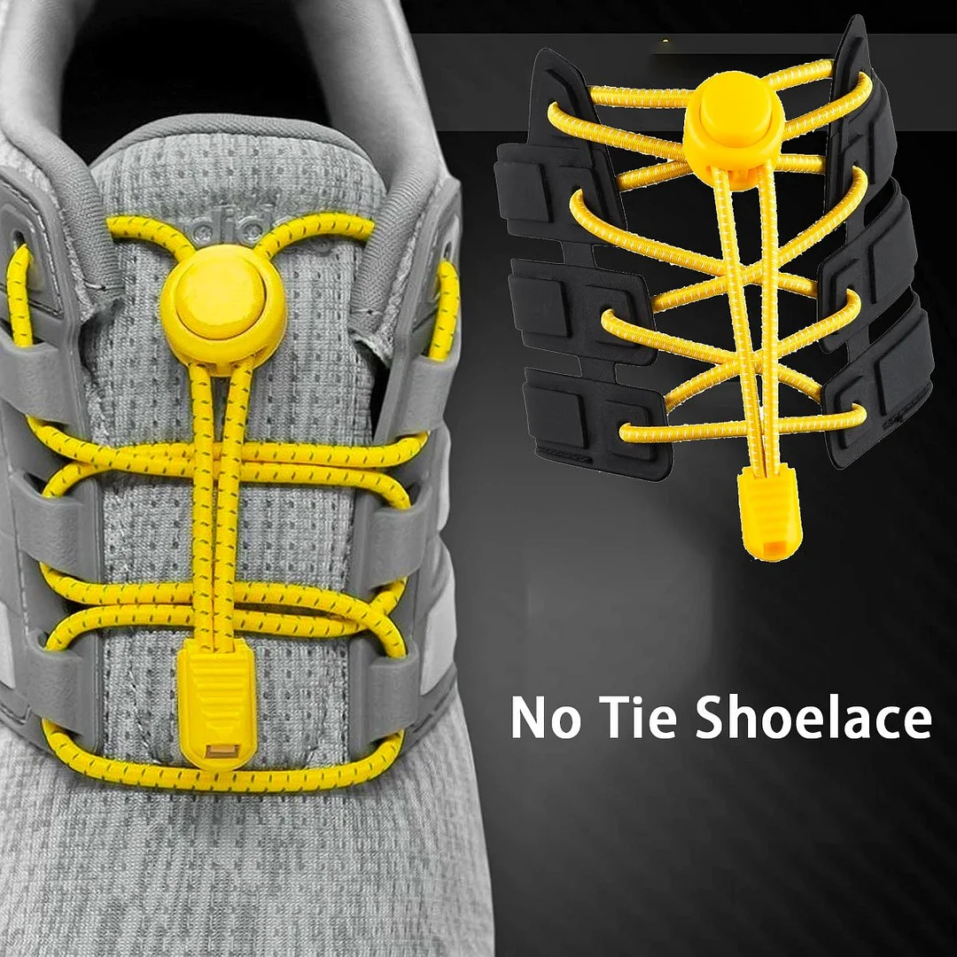 Elastic Shoelaces Round Locking No Tie Shoe Laces