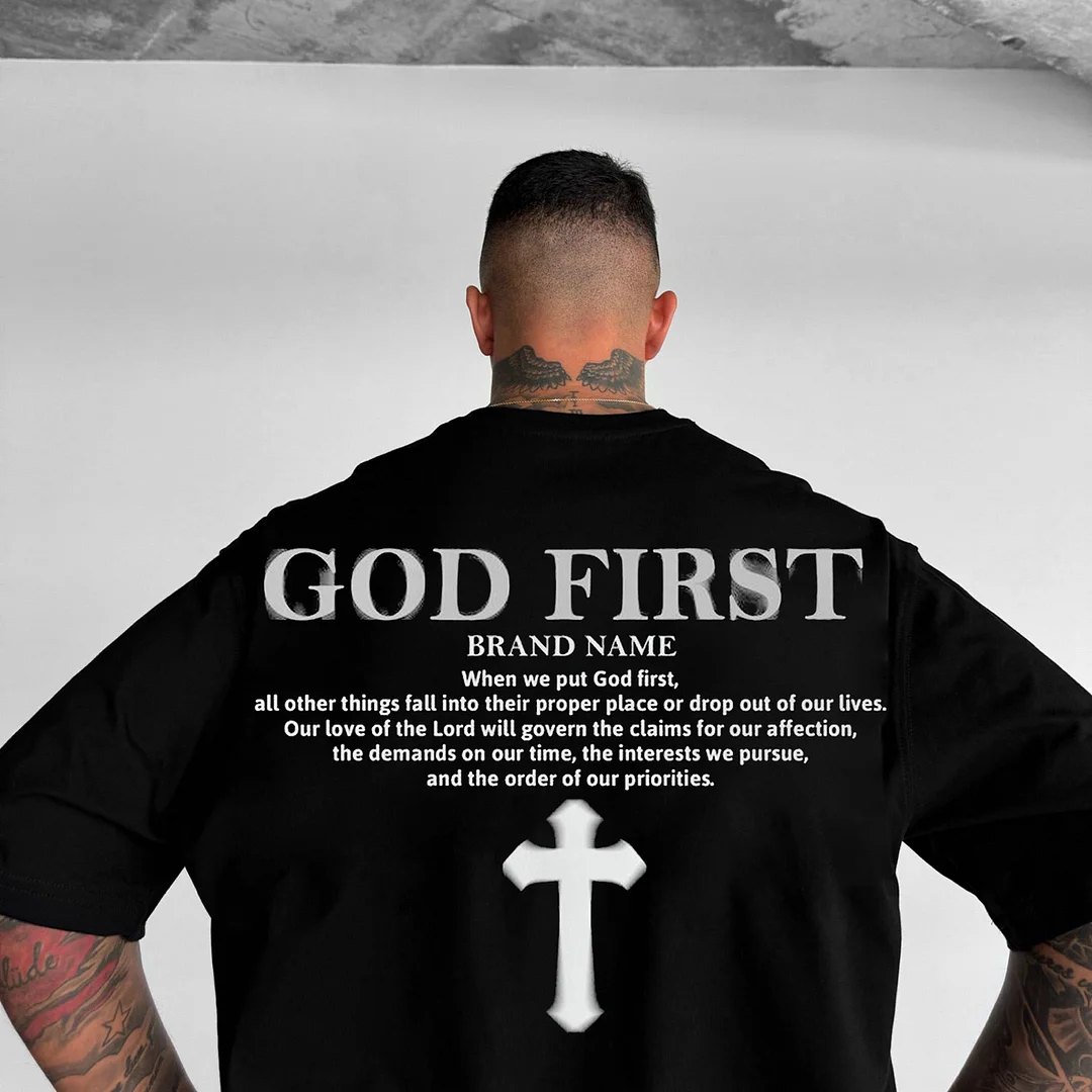 God First Printed Short Sleeve T-shirt