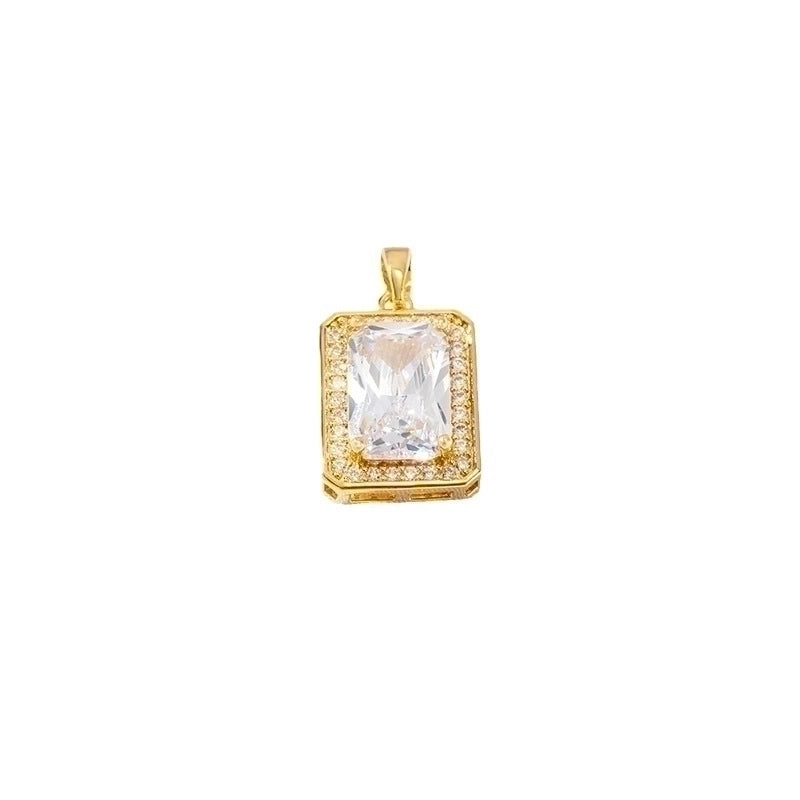 Lady Square Copper Plating Charms