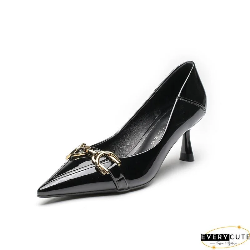 pointed toe bow heels