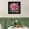 Rosa Rose speziell geformte 5D DIY Teilbohrer Diamanten Punkte Edelsteinkunst-Kits f&uuml;r Erwachsene Anf&auml;nger Wohndekoration Diamanten Gem&auml;lde Edelsteink