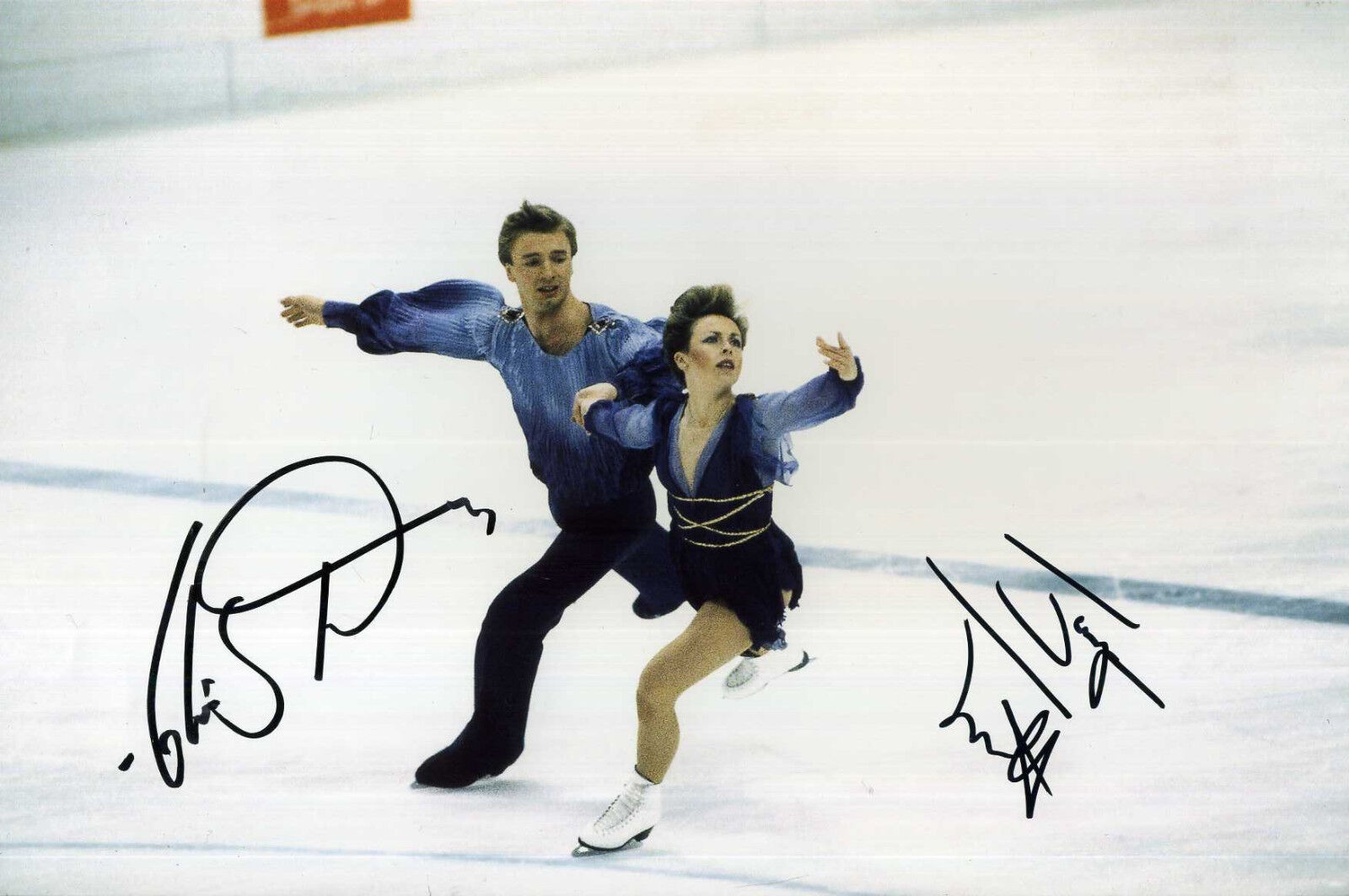 JAYNE TORVILL & CHRISTOPHER DEAN Signed Photo Poster paintinggraph - Ice Dance - preprint