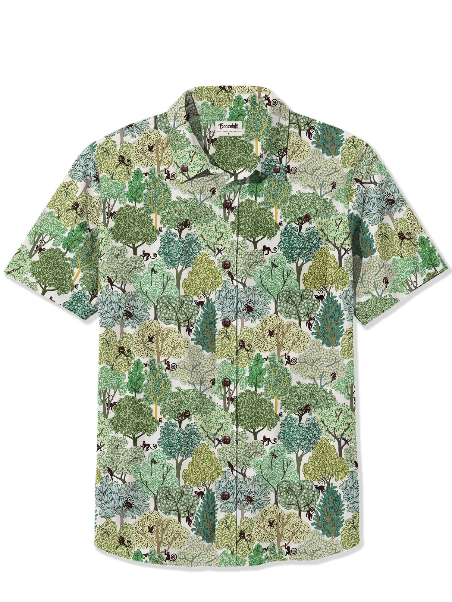【Annick X Boozelele】Jungle Animals Habitat - 100% Cotton Shirt
