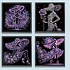 (US Local)4Pack Lady-Crystal Rhinestone Diamond Painting(30x30cm)