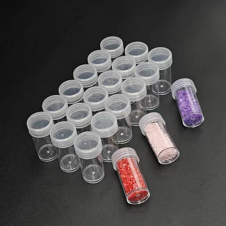 DIY Diamond Nail Accessory Set Clear Pet Plastic Bottles Bead Storage  Containers With Transparent Bottles And Lid T200104224k From Xiao63, $20.31