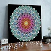 Lotusperlen-Mandala DIY-Perlenmal-Kunstsets mit Rahmen f&uuml;r Erwachsene, Anf&auml;nger, Wohnwanddekoration, Perlengem&auml;lde, Bildkunst, Bastelarbeiten 25x25cm.